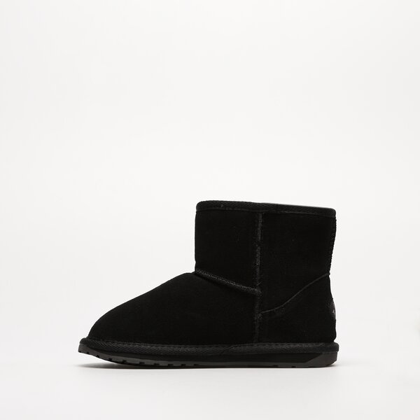 Dziecięce buty za kostkę EMU AUSTRALIA WALLABY MINI  k10103black kolor czarny