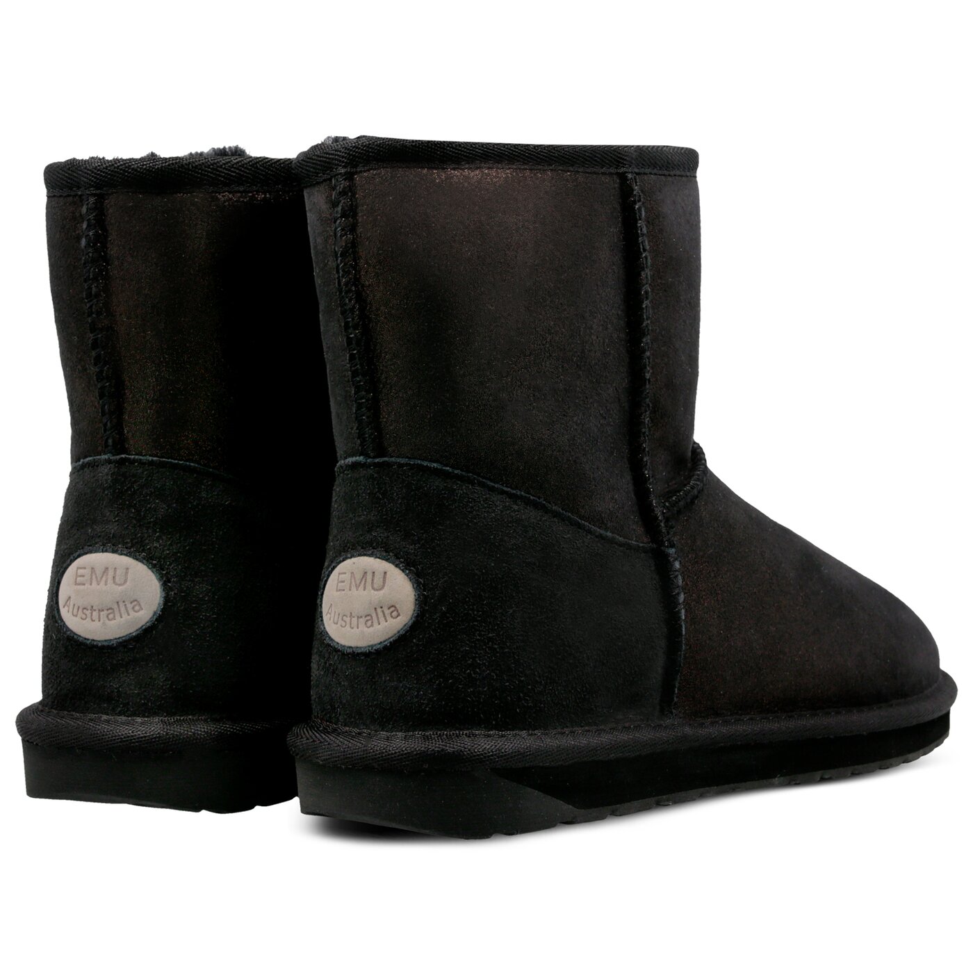 Damskie botki / sztyblety EMU STINGER METALLIC MINI w11378black kolor czarny