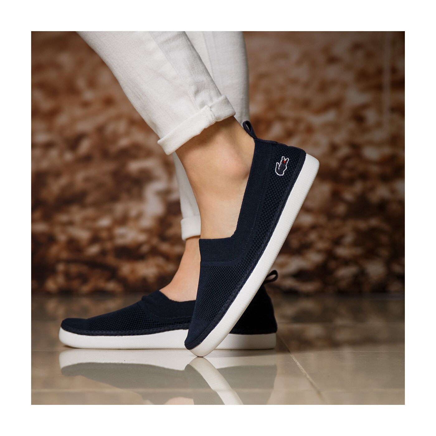 Damskie sneakersy (buty) LACOSTE L.YDRO 117 1 733caw1054003 kolor granatowy