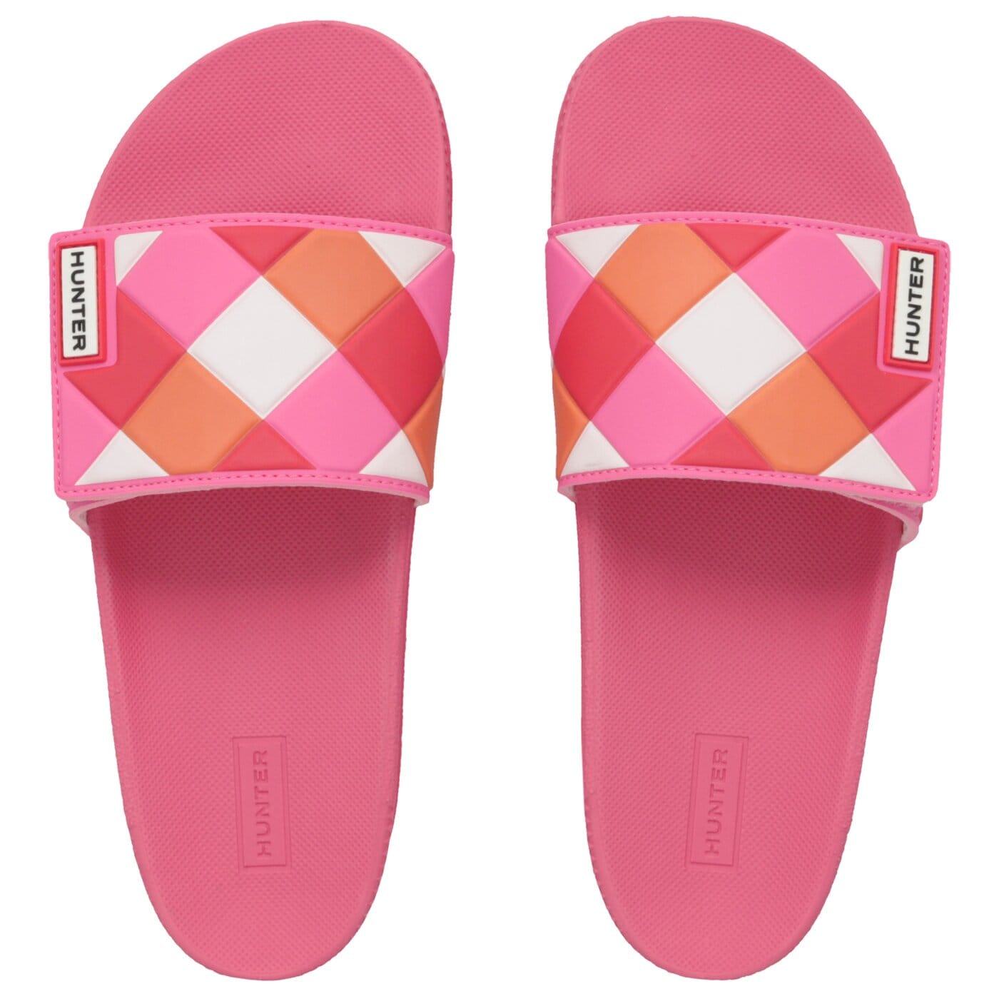 Damskie klapki HUNTER ORIGINAL ADJUSTABLE SLIDE WEAVE wfd4029evaarp kolor fioletowy