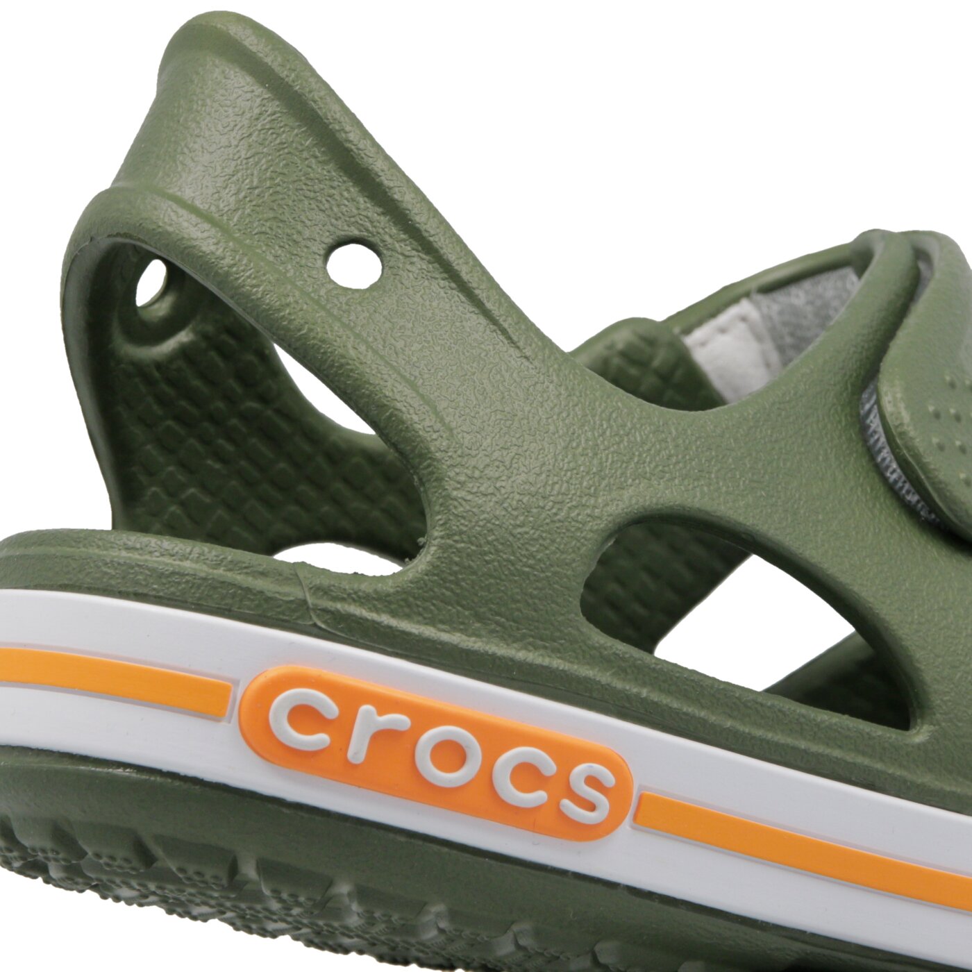 Dziecięce sandały / klapki CROCS CROCBAND II SANDAL PS 14854309k kolor khaki