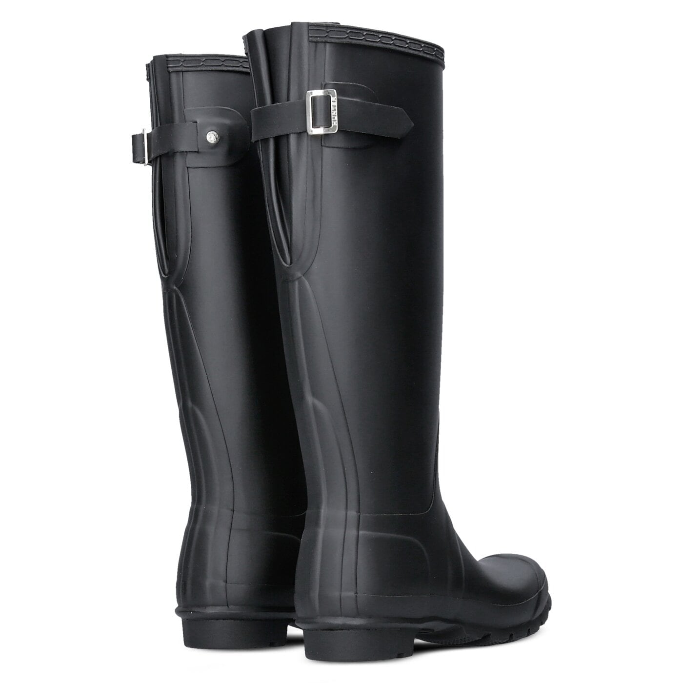 Damskie kalosze (buty gumowe) HUNTER ORIGINAL BACK ADJUST wft1001rma-blk kolor czarny