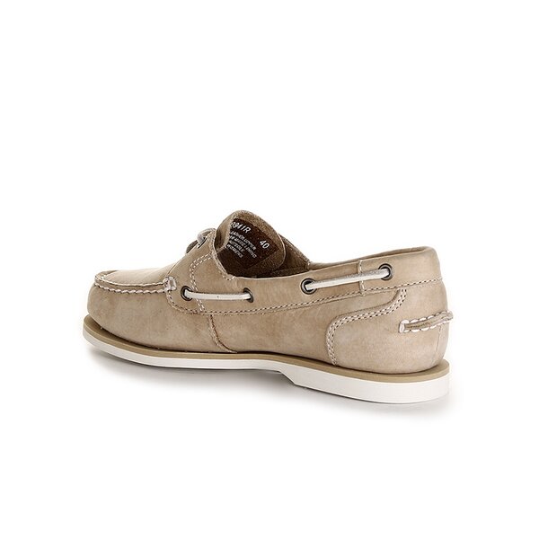 Damskie mokasyny i półbuty TIMBERLAND EK CLASSIC BOAT UNLINED BOAT SHOE 3941r kolor beżowy