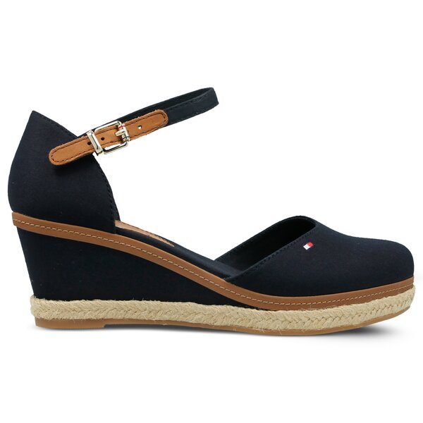 Damskie sandały TOMMY HILFIGER ICONIC ELBA BASIC CLOSED TOE fw0fw02838403 kolor granatowy