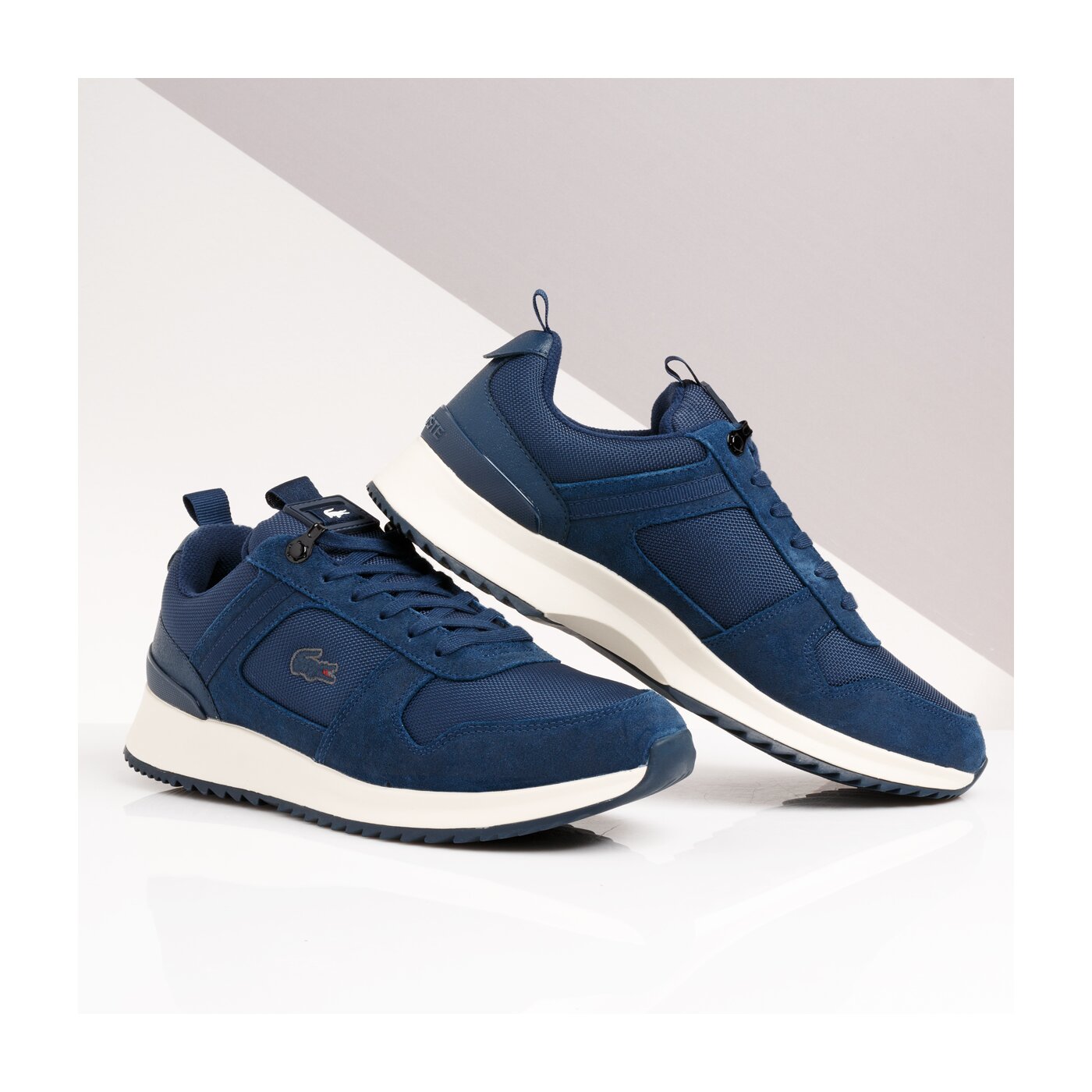 Męskie sneakersy (buty) LACOSTE JOGGEUR 2.0 319 1 SMA 738sma0008nd1 kolor granatowy