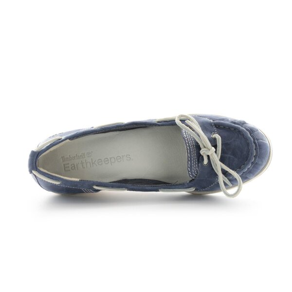 Damskie mokasyny i półbuty TIMBERLAND EK WHITTIER BOAT SLIP-ON 42633 kolor niebieski