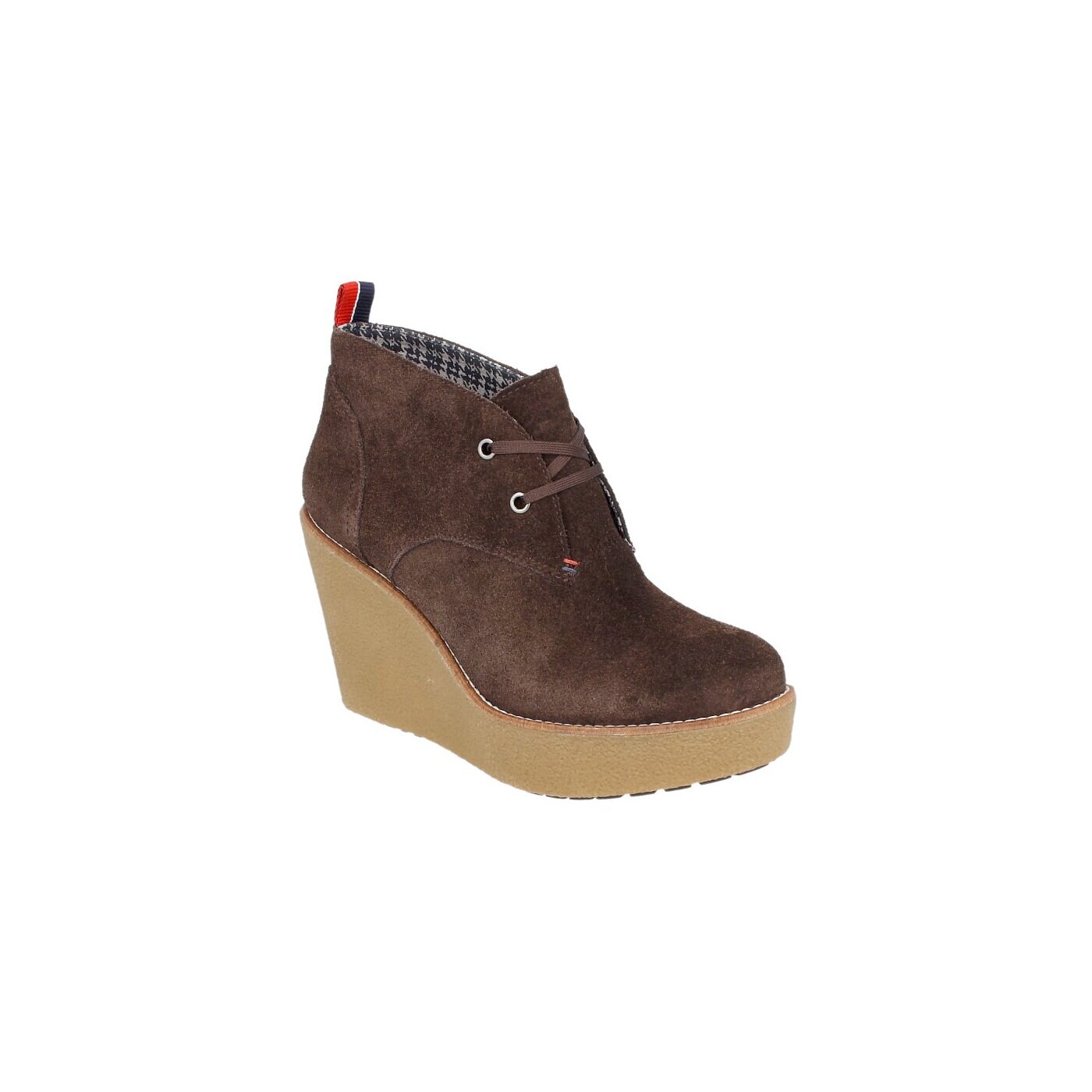 Damskie buty za kostkę TOMMY HILFIGER WINNIE 1  fw56814829212 kolor brązowy