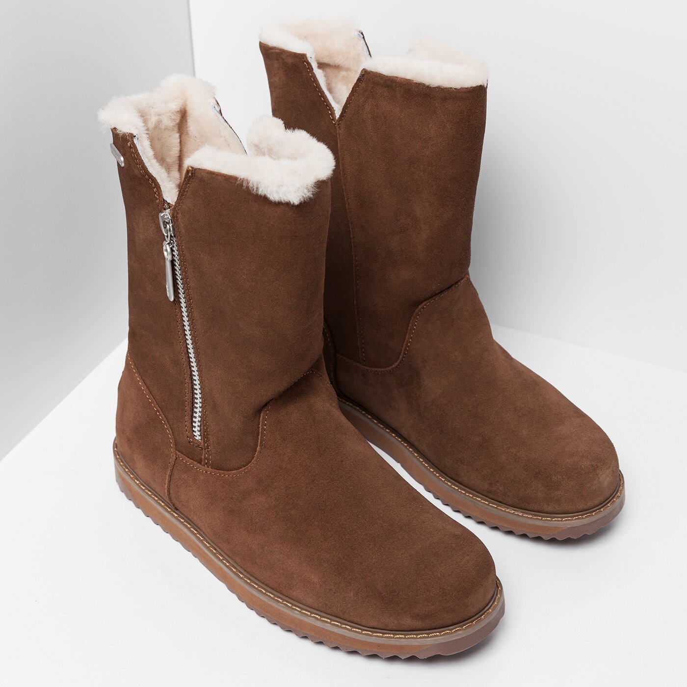 Damskie śniegowce EMU GRAVELLY OAK w11561oak kolor brązowy