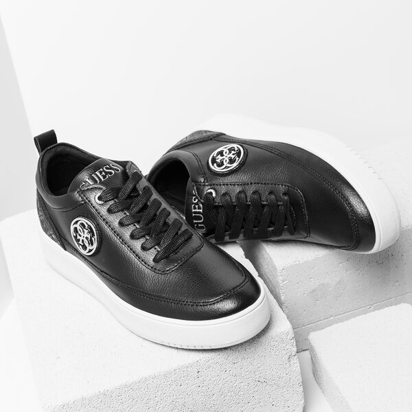 Damskie trampki GUESS FLAVIA flfva3lea12black kolor czarny