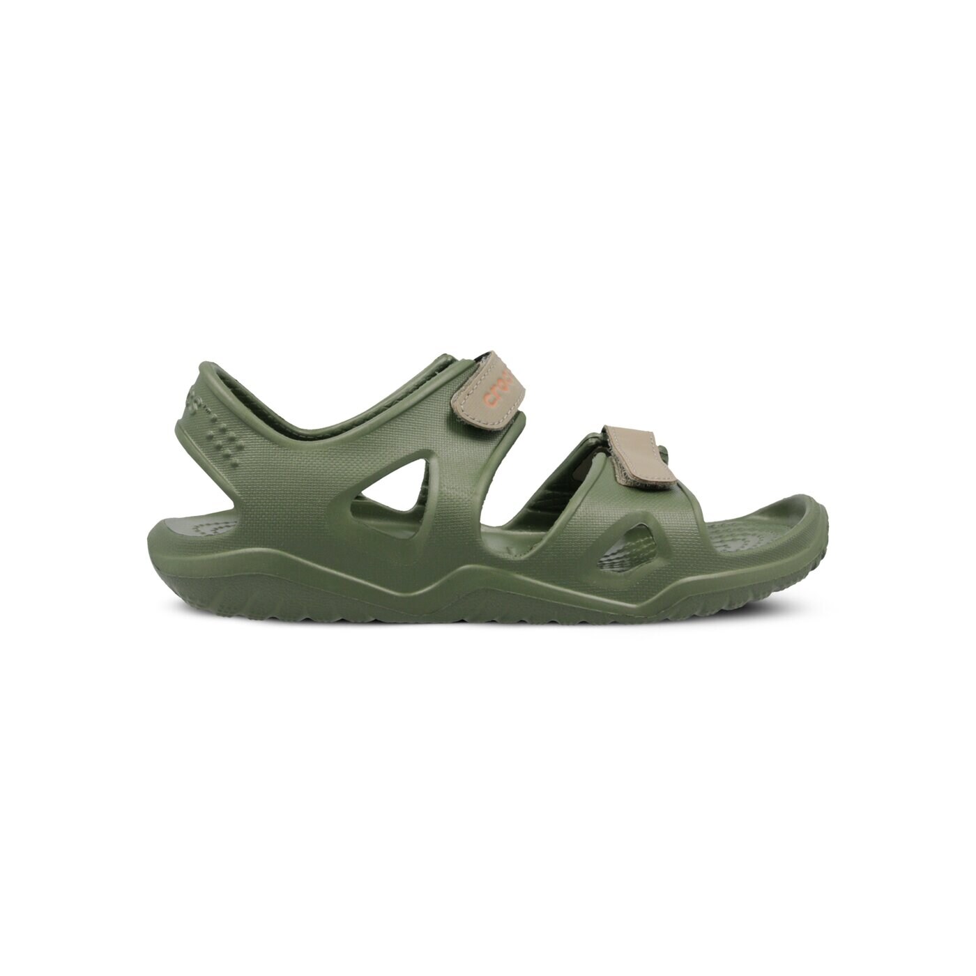 Dziecięce sandały / klapki CROCS SWIFTWATER RIVER SANDAL K 204988309k kolor khaki
