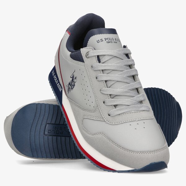 Męskie sneakersy (buty) U.S. POLO ASSN. NOBIL003  nobil003lgr001 kolor szary