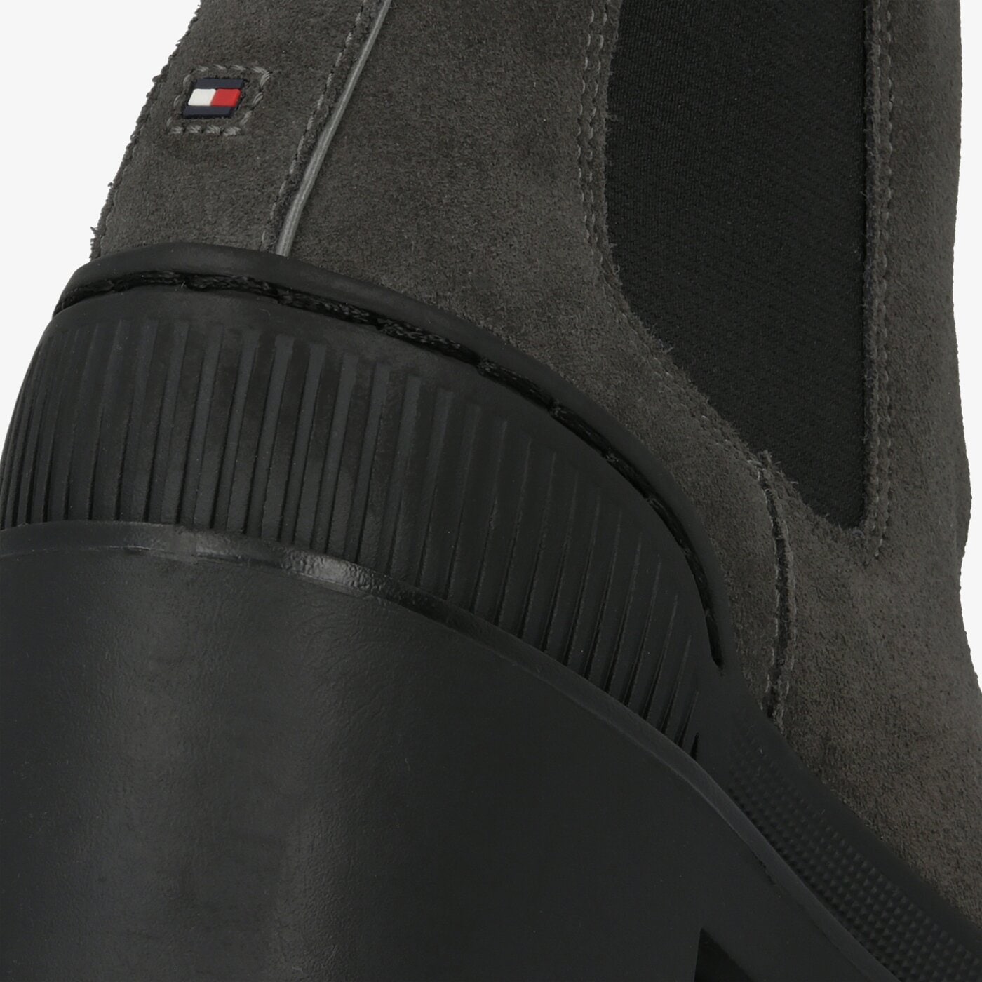 Damskie botki / sztyblety TOMMY HILFIGER SPORTY CHUNKY CHELSEA BOOTIE fw0fw04417099 kolor szary