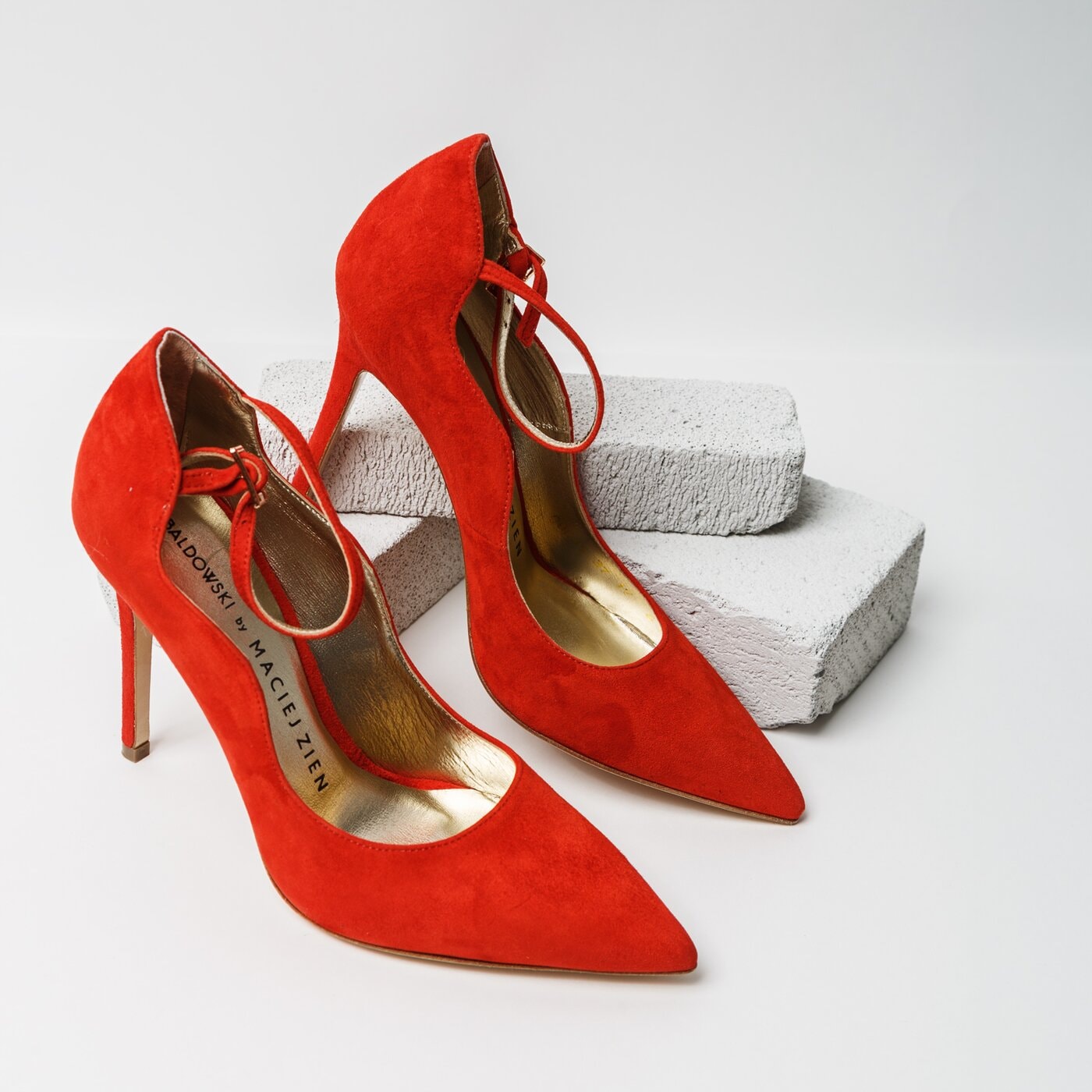 Damskie szpilki / czółenka BALDOWSKI BY ZIEŃ SZPILKI z00035/4170/s01 kolor czerwony