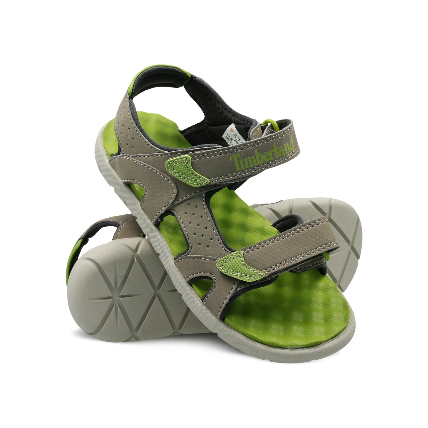 Dziecięce sandały / klapki TIMBERLAND PERKINS ROW 2-STRAP tb0a1nk61101 kolor szary