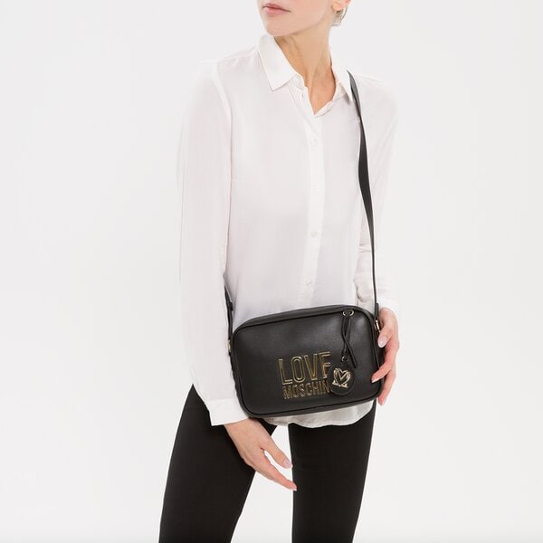 LOVE MOSCHINO TOREBKA LETTERING kolor CZARNY (JC4107PP0FLJ000A