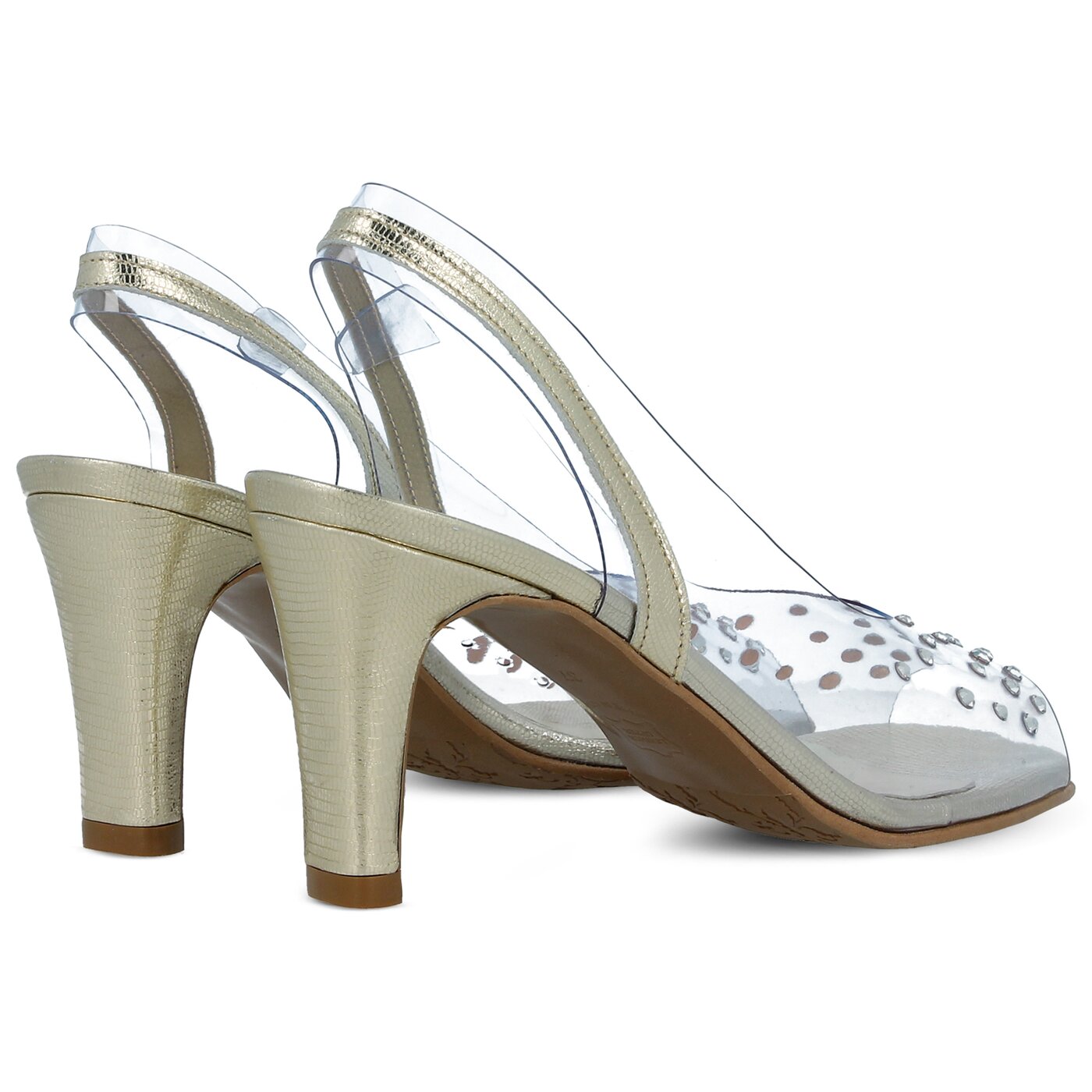 Damskie sandały SYMBIOSIS VICKY SANDALS  sywc218005 kolor złoty