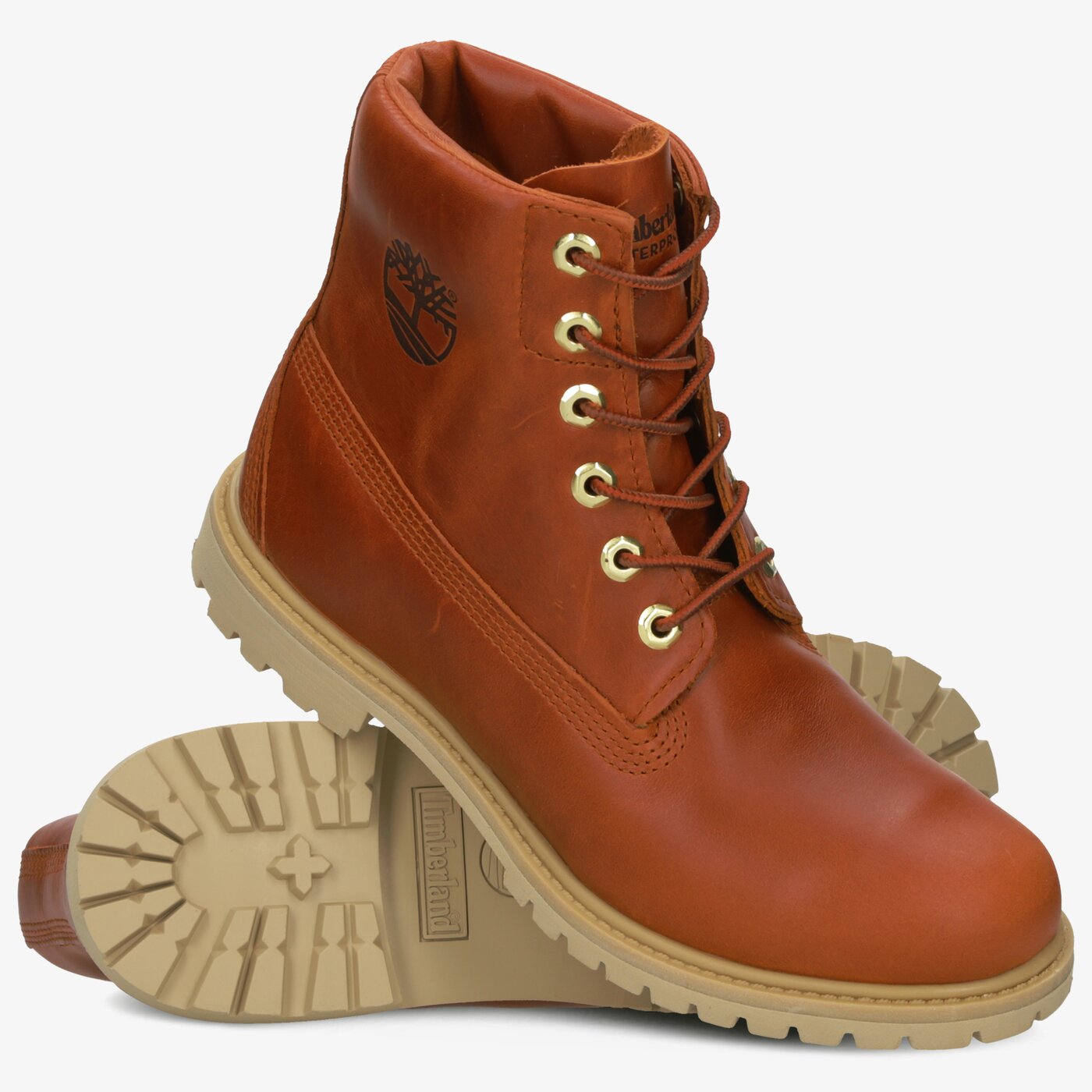 Damskie trapery TIMBERLAND PANINARA COLLARLESS 6" WP tb0a24618501 kolor pomarańczowy