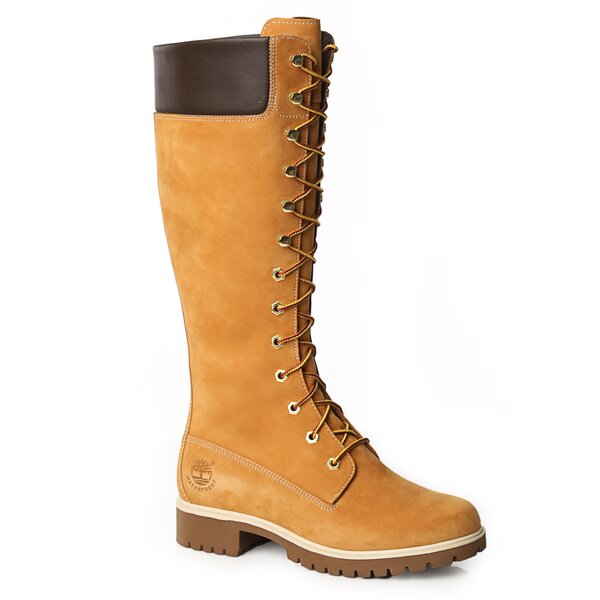 Damskie trapery TIMBERLAND PREMIUM 14 INCH LACE UP WP BOOT  tb13752r2311 kolor żółty