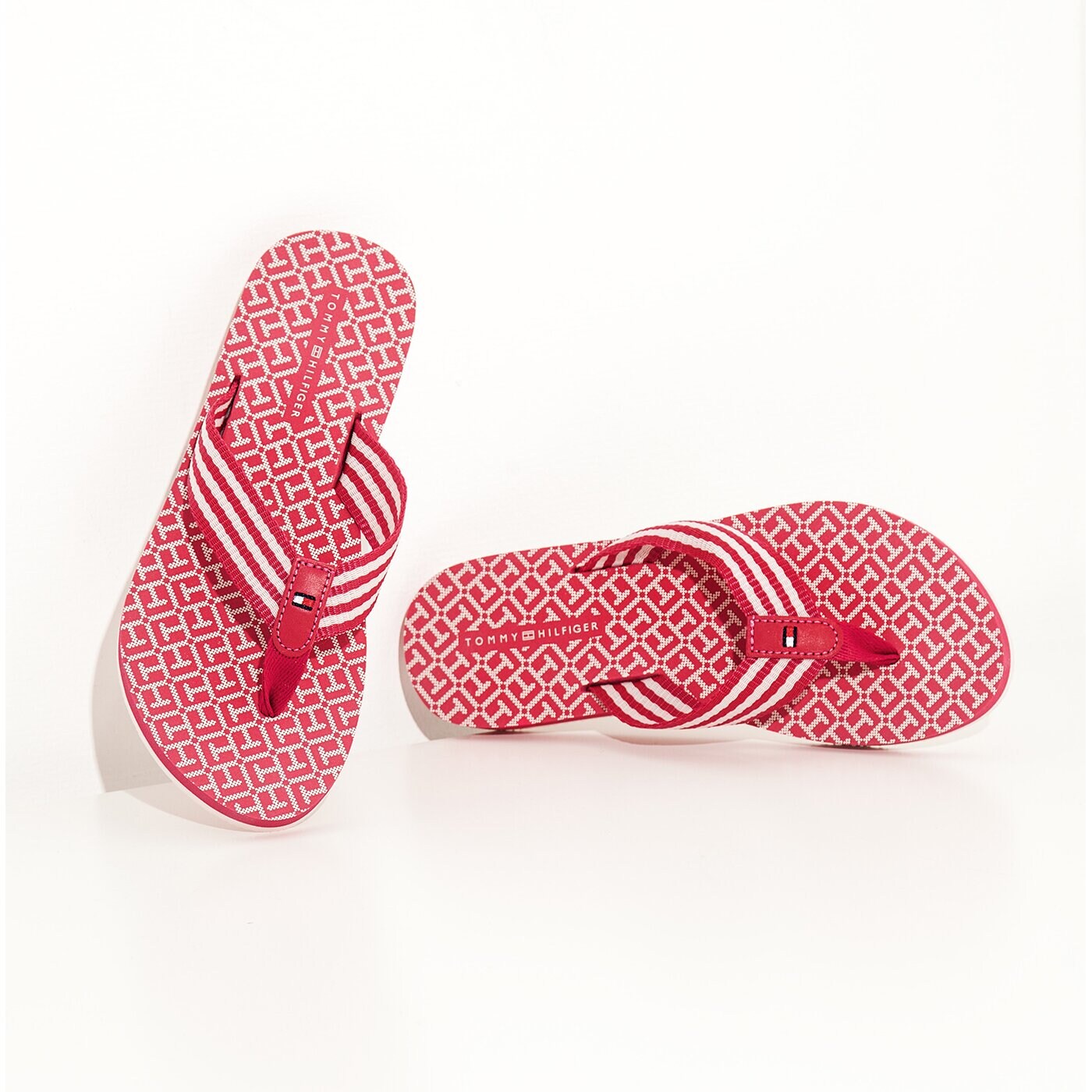 Damskie klapki TOMMY HILFIGER M1285ONICA 34D fw56820727660 kolor różowy