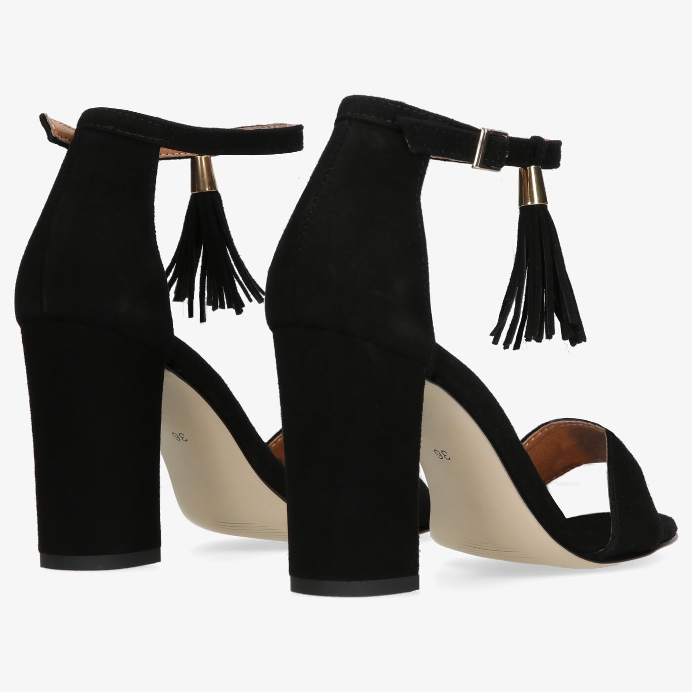 Damskie szpilki / czółenka SYMBIOSIS SANDALS BLANCA syws122001 kolor czarny