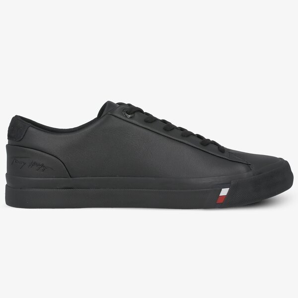 Męskie trampki TOMMY HILFIGER DINO 19A CORPORATE LEATHER SNEAKER fm0fm02983bds kolor czarny
