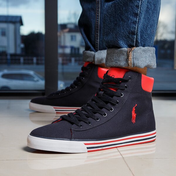 Męskie trampki POLO RL HARVEY MID NE  8161907590gb kolor granatowy