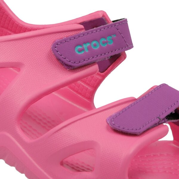 Dziecięce sandały / klapki CROCS SWIFTWATER RIVER SANDAL K 20498860ok kolor różowy
