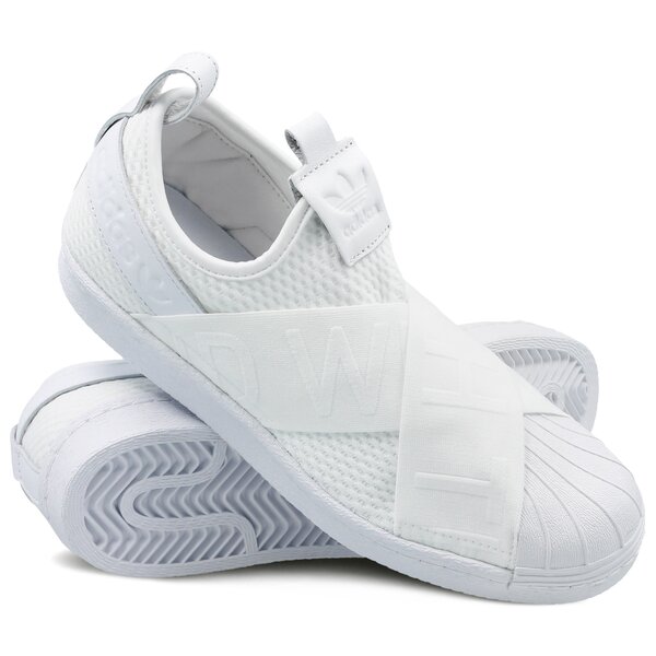 Damskie sneakersy (buty) ADIDAS SUPERSTAR SLIPON W cq2381 kolor biały