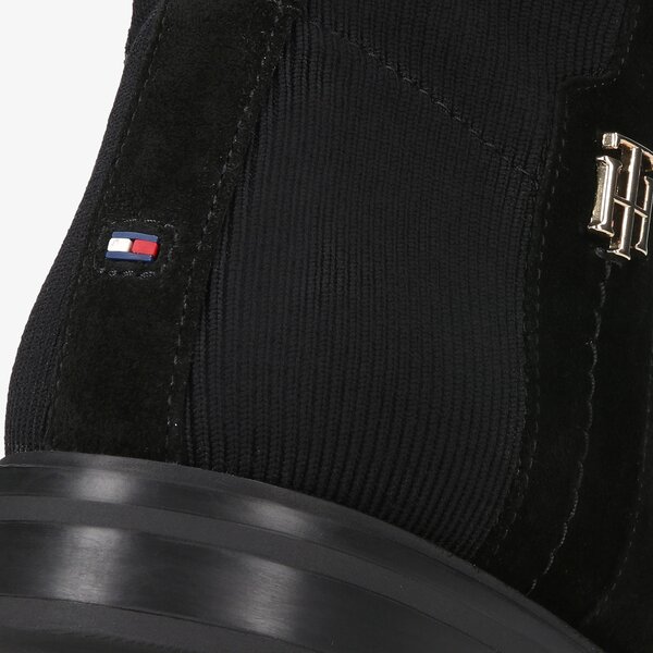 Damskie kozaki TOMMY HILFIGER TH ESSENTIALS LONGBOOT fw0fw05992bds kolor czarny