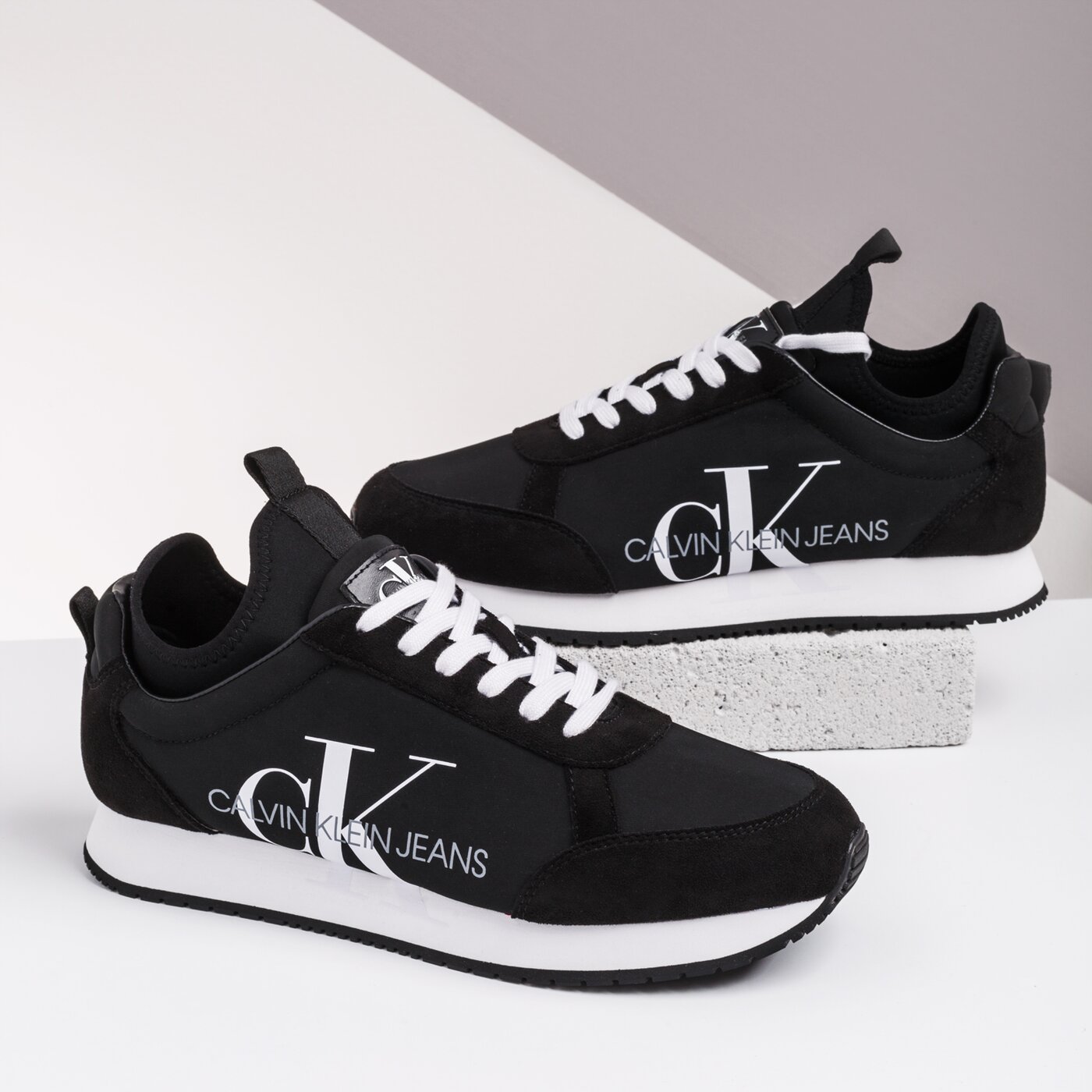 Męskie sneakersy (buty) CALVIN KLEIN JEMMY b4s0136001 kolor czarny
