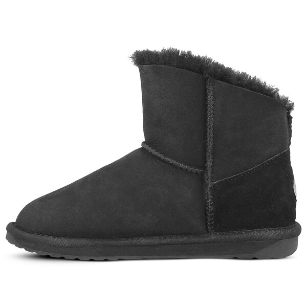 Damskie botki / sztyblety EMU DENMAN MINI w11255black kolor czarny