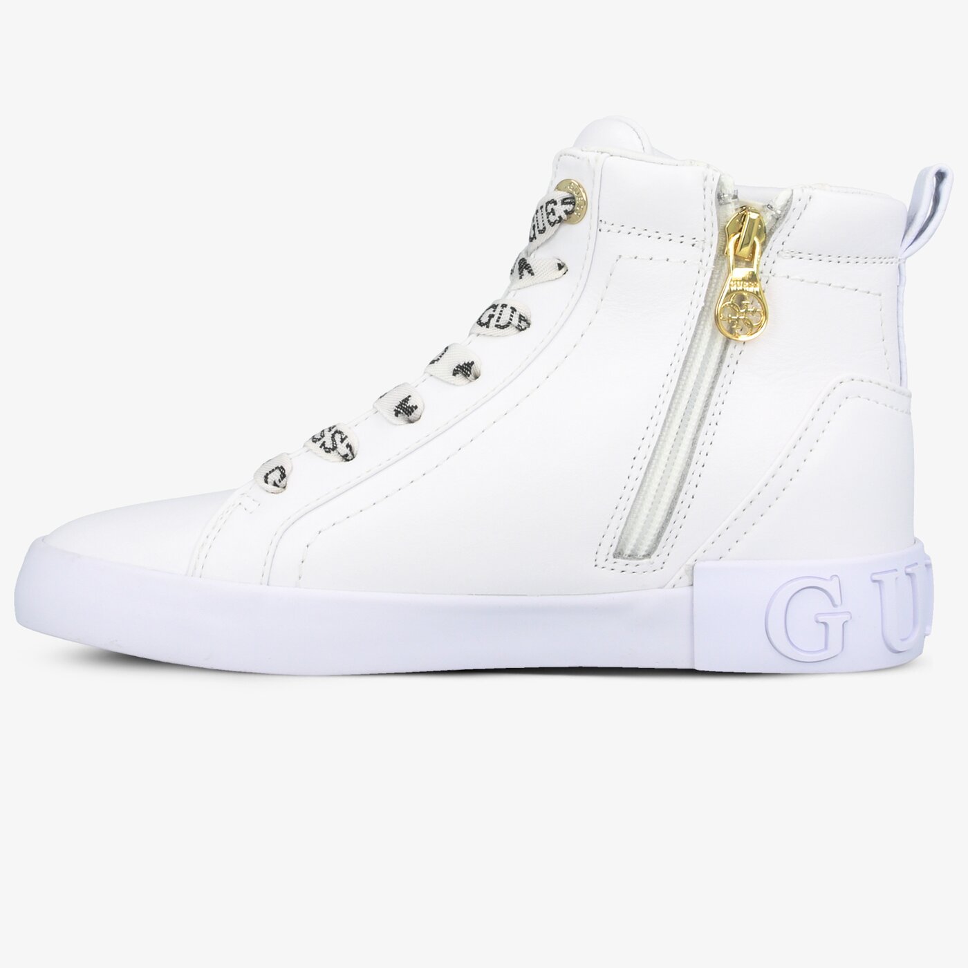 Damskie trampki GUESS PORTLY fl5porlea12white kolor biały