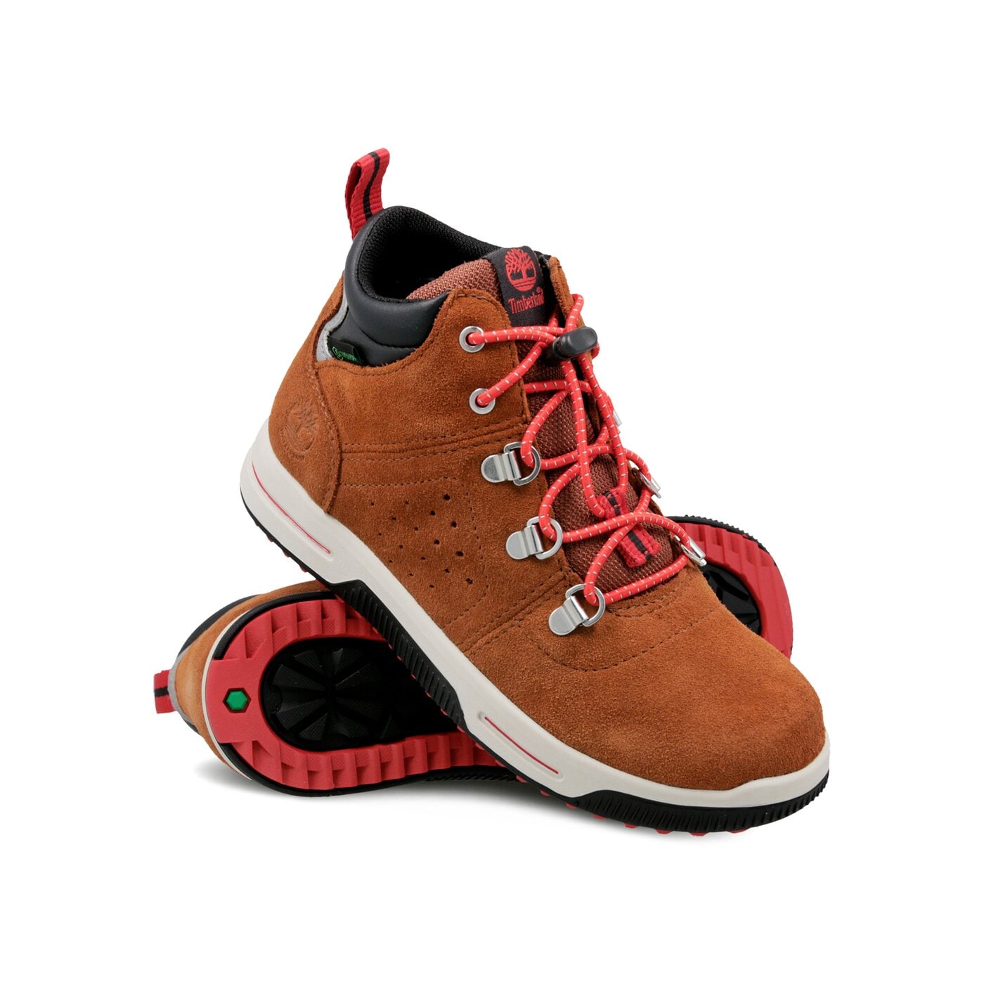 Dziecięce buty outdoor / trekkingowe TIMBERLAND CITY STOMPER MID WP a1qj5 kolor brązowy