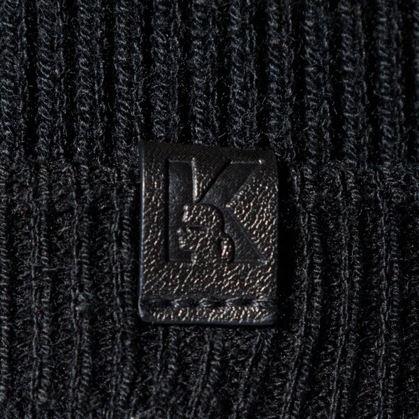 Damska czapka zimowa KARL LAGERFELD CZAPKA KSTUDIO PRINT BEANIE 216w3405998black kolor czarny