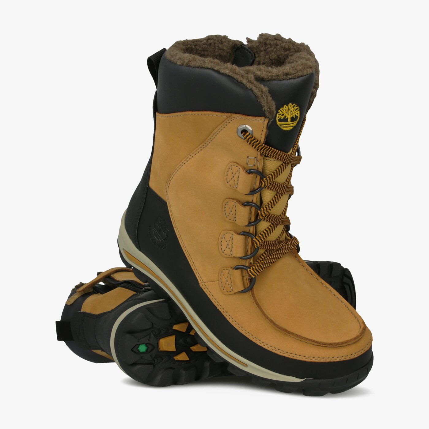 Dziecięce buty outdoor / trekkingowe TIMBERLAND CHILLBERG HP WP BOOT tb03591r2311 kolor żółty