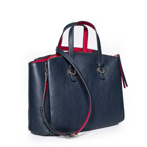 Damska torebka TOMMY HILFIGER TORBA CORE SATCHEL aw0aw02974902 kolor granatowy