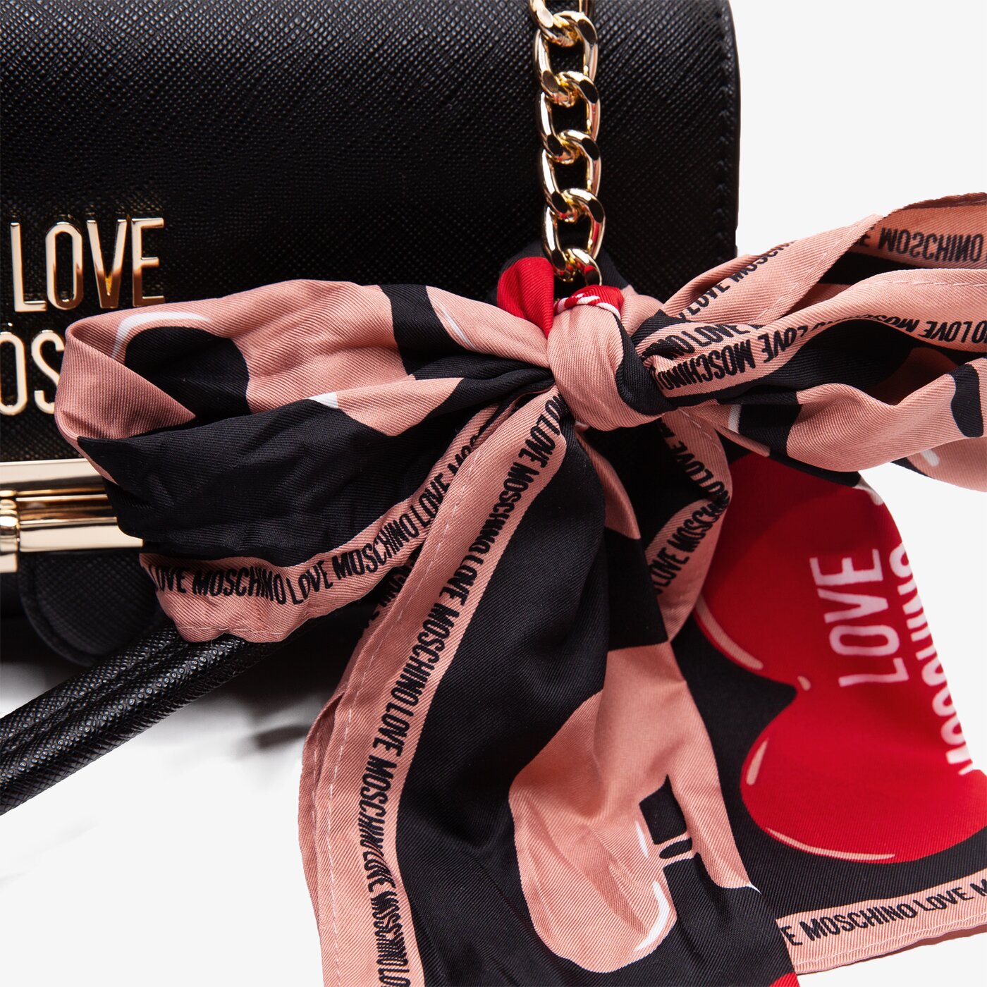 Damska torebka LOVE MOSCHINO TOREBKA THE ICE CREEM SCARF jc4239pp0akg0000 kolor czarny