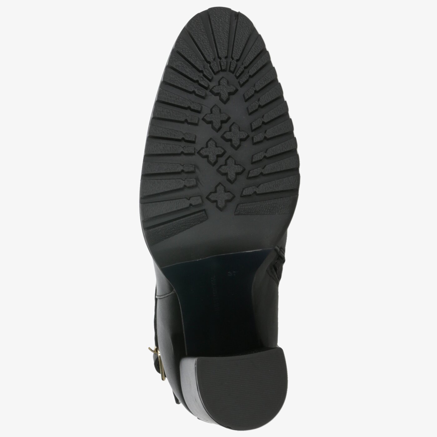 Damskie botki / sztyblety TOMMY HILFIGER MODERN BLANKET HIGH BOOTIE fw0fw04333990 kolor czarny