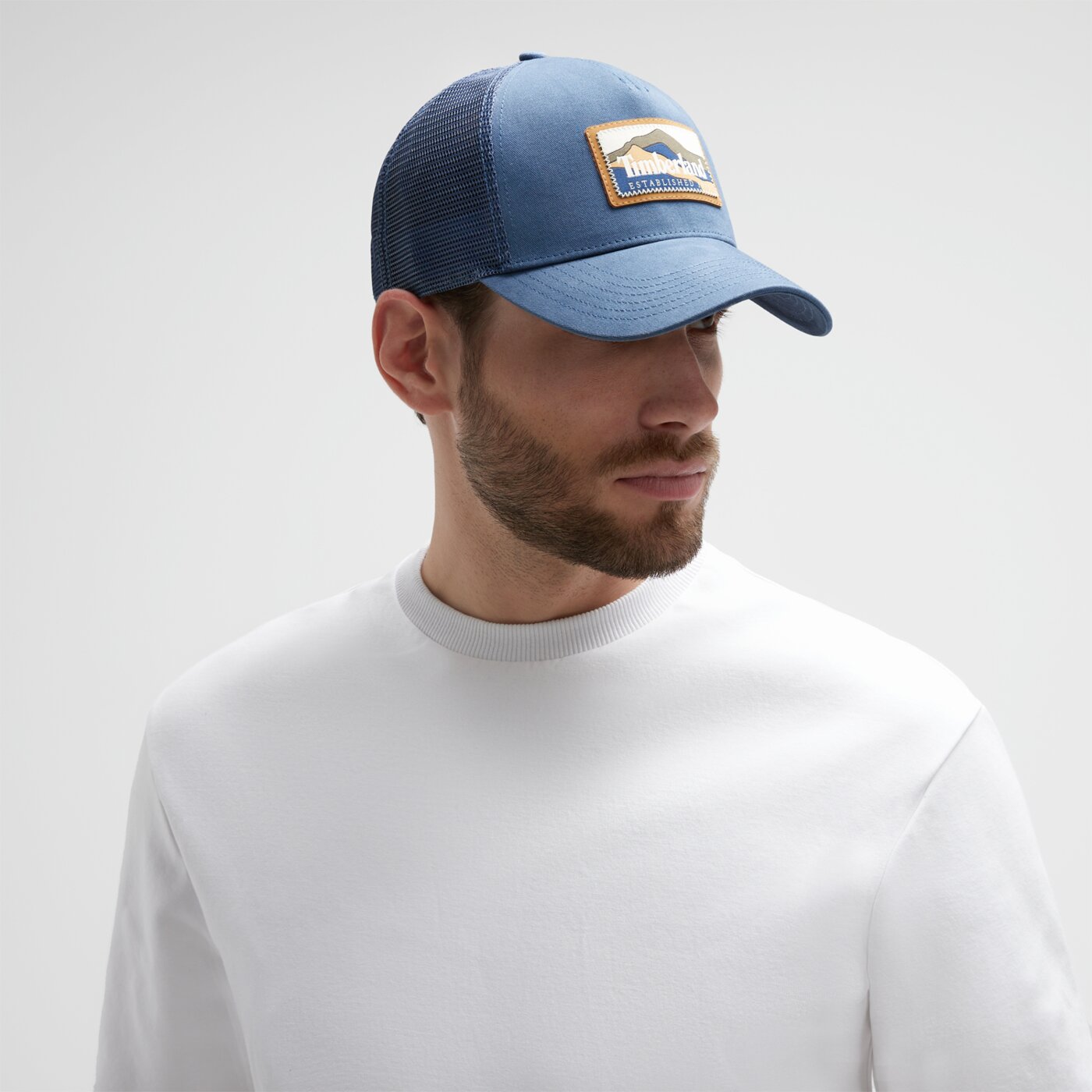 Damska czapka z daszkiem TIMBERLAND CZAPKA TRUCKER U MOUNTAIN CAP tb0a61x22881 kolor granatowy