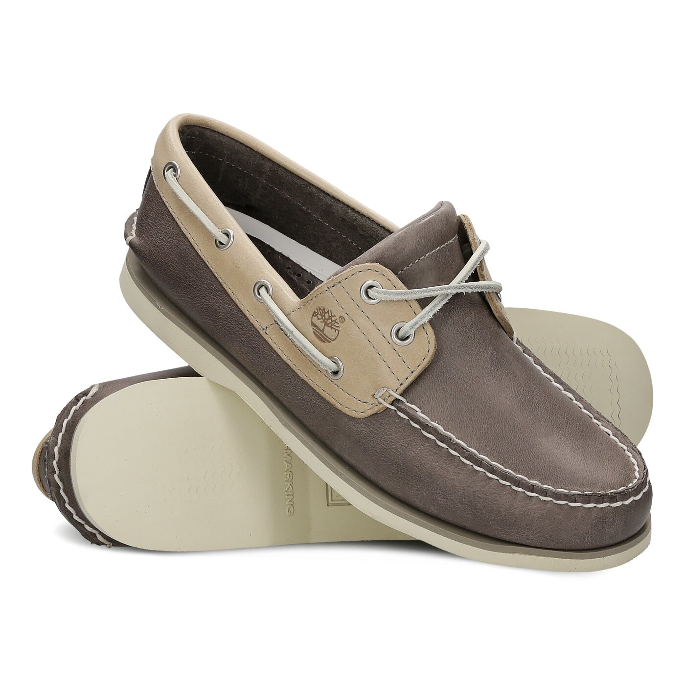 Męskie mokasyny TIMBERLAND CLASSIC BOAT 2 EYE a1b7u kolor szary