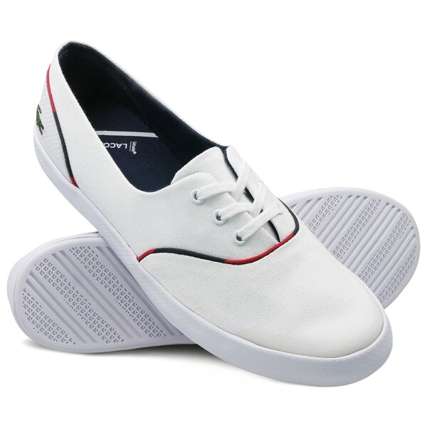 Damskie trampki LACOSTE LANCELLE 3 EYE 118 2 735caw0028407 kolor biały