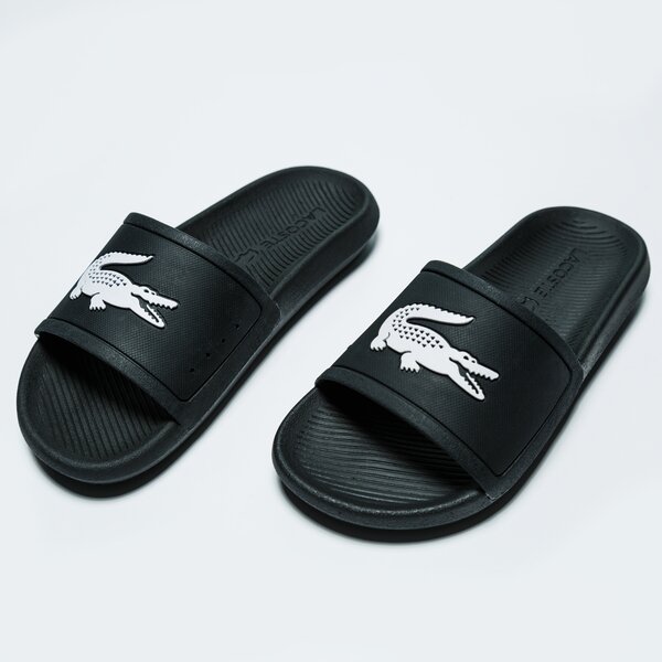 Damskie klapki LACOSTE CROCO SLIDE 119 3 CFA 737cfa0005312 kolor czarny
