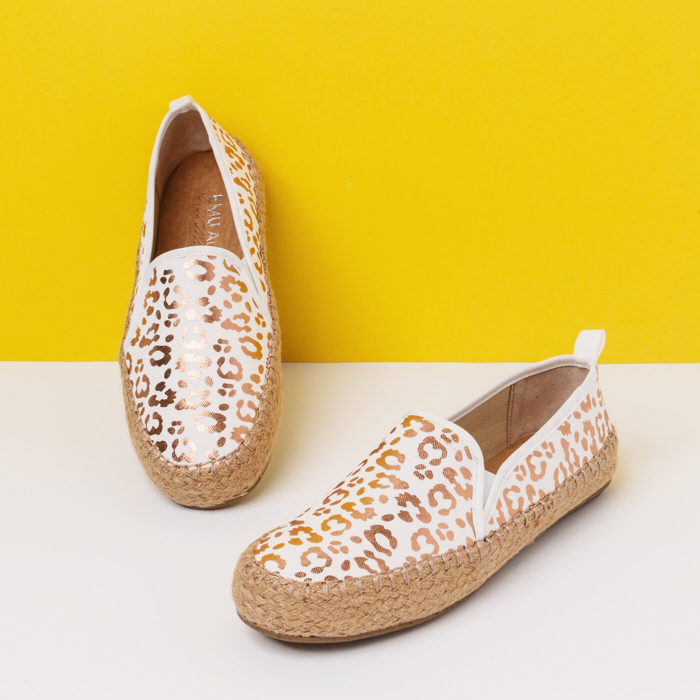 Damskie espadryle EMU AUSTRALIA GUM w11385whiteleopard kolor biały