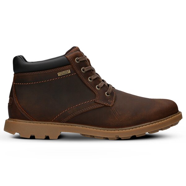 Męskie buty za kostkę ROCKPORT RGD BUC WP BOOT v81619 kolor brązowy