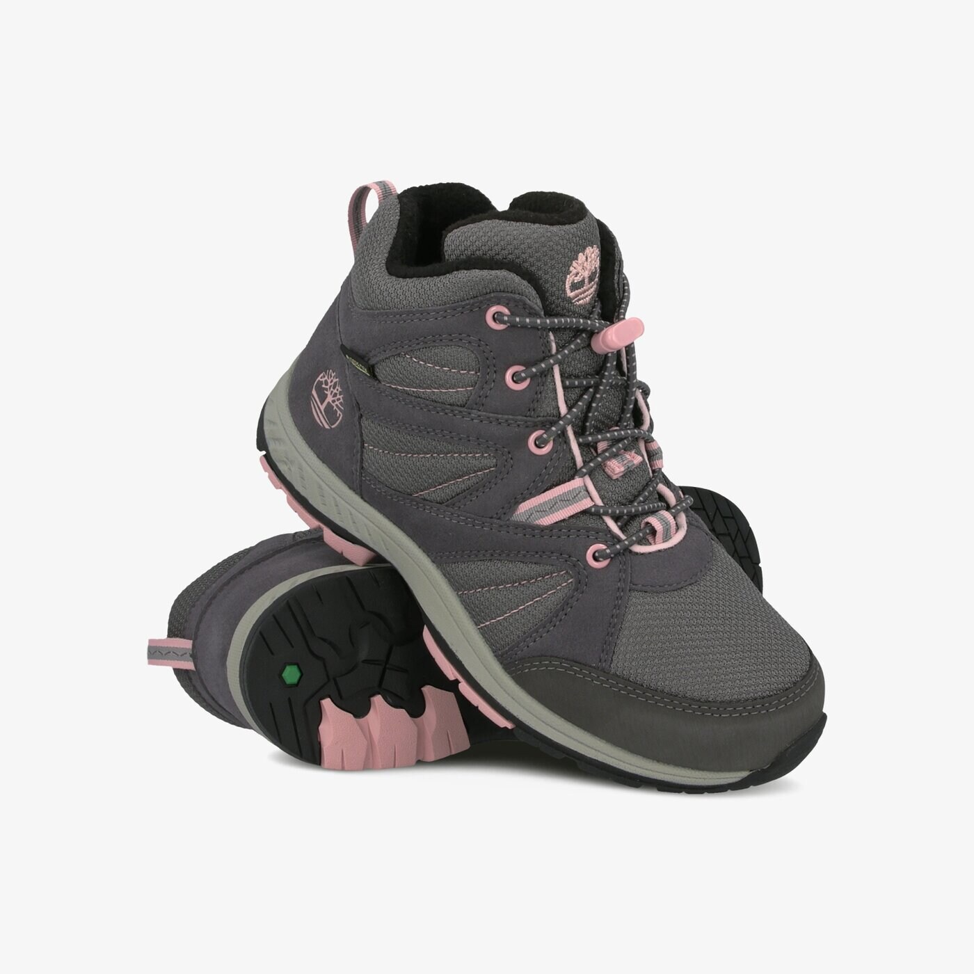 Dziecięce buty outdoor / trekkingowe TIMBERLAND NEPTUNE PK MIDGTX BUNG WL tb0a1xck0331 kolor szary