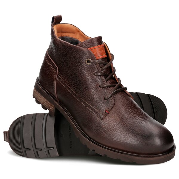 Męskie buty za kostkę TOMMY HILFIGER CURTIS 12AS fm0fm01163212 kolor brązowy