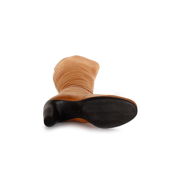 Damskie kozaki ECCO SCULPTURED 65 23352302112 kolor brązowy