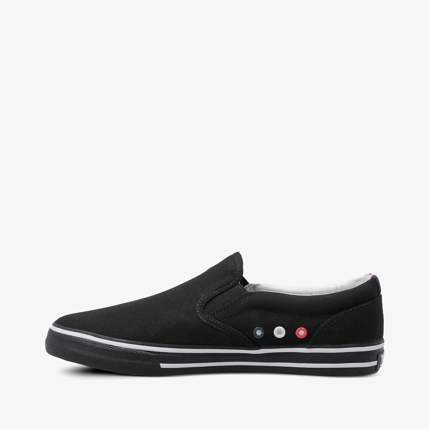 Męskie trampki TOMMY HILFIGER TOMMY JEANS TEXTILE SLIP ON em0em00002990 kolor czarny