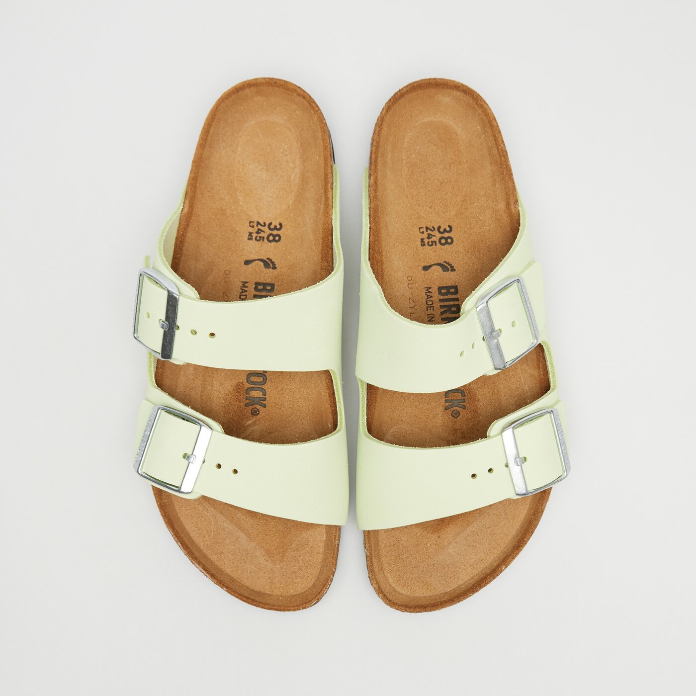 BIRKENSTOCK ARIZONA LENB FADED LIME kolor żółty (1026710