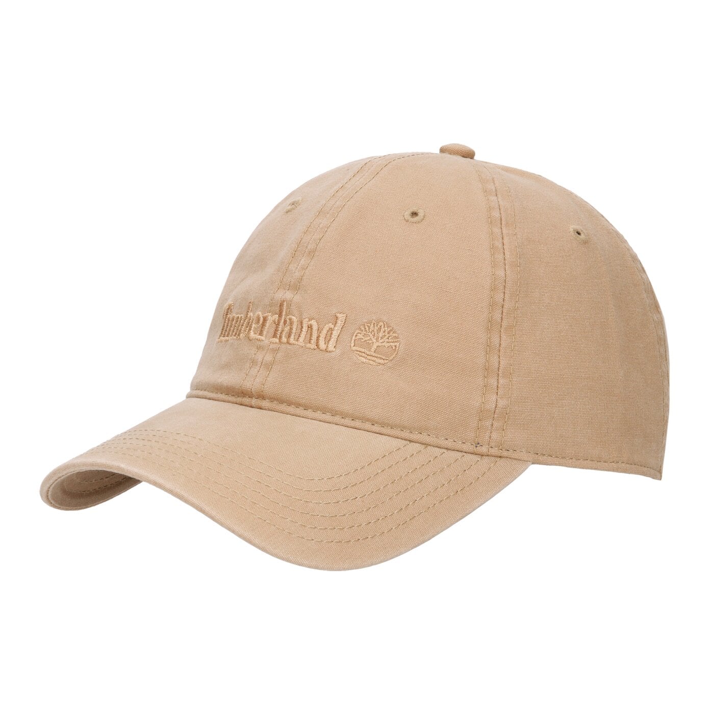 Damska czapka z daszkiem TIMBERLAND CZAPKA COTTON CANVAS tb0a1e9i9181 kolor beżowy